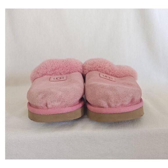UGG Cozy Slippers Slide Mule Sheepskin Pink Size 11 Faux Fur SlipOn Casual House - Picture 3 of 12